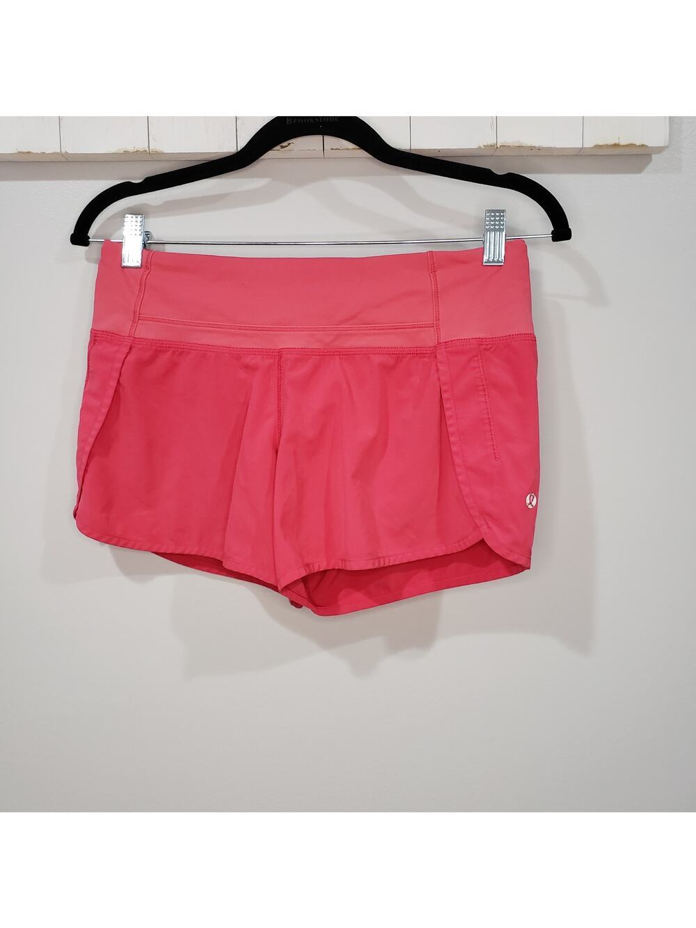 Lululemon Speed Up Shorts Womens 4 Pink Running Athletic Lined 4 Inch